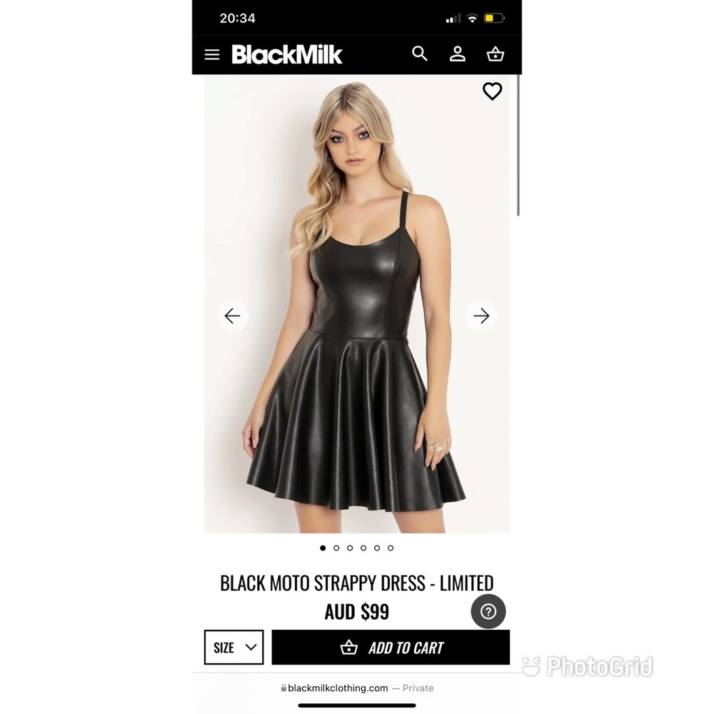 BlackMilk Moto Dress XXL